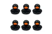 6PK Punchkins Sassy Rubber Ducks Funny Joke/Pun Bath Toy 16x18cm Black Kids 8y+