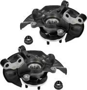Pair Front Steering Knuckle+Wheel Hub Bearing for 2003 2004-2008 Toyota Corolla (for: Toyota)