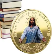 Christmas Jesus Coin | Metal Collectible Coin for Decorative Coin Crafts - Unique Collector's Supplies, Portable Coin Crafts for Boys Girls Kids Children