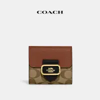 在飛比找蝦皮商城優惠-【COACH】MORGAN撞色經典Logo小號錢包-IM/卡