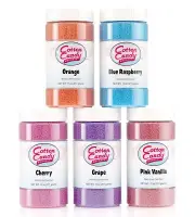 Cotton Candy Express Floss Sugar Variety Pack with 5 - 11oz Plastic Jars of O...