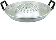 Aluminium Mookata Thai Korean Bbq Smoke Steak Pan Pork Charcoal Grill Asian Cookware Style 12" 14" 16" (16 inch (40 cm))