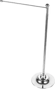 DOITOOL Metal Flagpole Stand Desktop Flag Holder for Flags Bracket for Office and Home Decor Easy to Install and Detach for Miniature Decoration