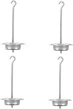 4pcs Mechanical Scale Weights Hook Sturdy Iron Luggage Weights Holder for Scale