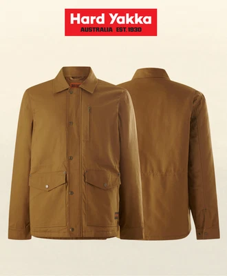 Hard Yakka Mustang Canvas Jacket Fleece Lined Outdoor Y06430