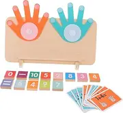WEKAMOS 1 Set Math Teaching Number Learning Tools Counting and Sorting Educational Math Counting Blocks Finger Numbers Montessori Kindergarten Wooden