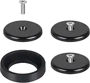 Spray Valve Repair Kit Pre-rinse Sprayer Spray Face Bumper and Screw Repair Part for Most Commercial Faucet Sink Dish Sprayer Valve, Black