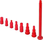 Semlos Butane Tank Adapter - Butane Nozzle - Lighter and Torch Refill or Release Adaptor, Gas Refill Adapter for All Nozzle's Gas Tank, Torch, Lighter (Red)