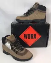 NWB Worx by Red Wing Steel Toe Women's Hiking Boots Brown Free US Shipping