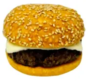 Display Fake Food Prop Shut Up & Swiss Me Cheeseburger