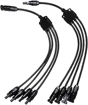 Mellisso Y Type 4 to 1 Adapter Solar Panel Cable Wire Connectors Adapter Photovoltaic Panel Convergence Cable