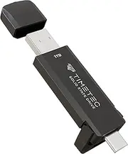 Timetec 1TB Pro Portable USB 3.2 Gen 2 Type-C/Type-A SSD Read Speed 1000MB/s Solid State Drive Stick Compatible with PS4, PS5, Xbox, Window PC & Mac
