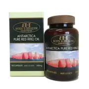 Body & Health Antarctica Pure Red Krill Oil 500mg 90 Capsules