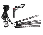S11 1 to 4 Car Foot Sole Atmosphere Light APP Bluetooth Mobile Phone Control Led Car Interior Light RGB Music Rhythm Light