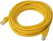 8WARE Cat6a Snagless UTP Ethernet Cable, 5 Meter, Yellow