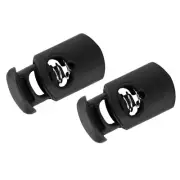 Plastic Cord Locks End Spring Stopper (0.157" )12 Pcs, Single Hole Cord Locks