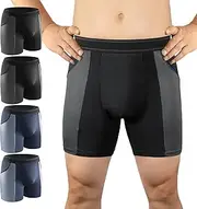 Incontinence Underwear for Men Washable Mens Incontinence Underwear Modal Soft Reusable 80ML Urinary Leakproof Boxer Shorts