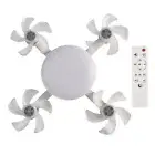 E26/E27 Socket Ceiling Fans with Lights Drone Shape LED Light Bulb Fan w/ Remote