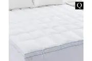 Cloudland 750GSM Memory Resistant Microball Bed Mattress Topper - White