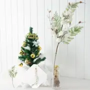 Snow Ball Pine Vine Hanging Artificial Branches Christmas Fake Leaves Decoration