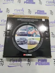 James Bond 007 Corgi Diecast Collectors Film Canister Tin Gift Set of 4 Cars J42