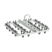 24 Clip Folding Drying Rack Underwear Sock Clip Hanger Multi-Function Clothes Windproof Storage Rack Plastic Clothes Drying Rack