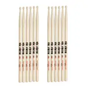 6 Pairs Vic Firth ROCK Wood Tip American Classic Hickory Drumsticks