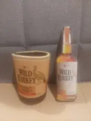 Wild Turkey Kentucky Bourbon Whiskey Can Stubby Cooler Holder Compressed Towel