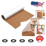 Reliable Cork Bulletin Board Roll - 24x100 Inches with Strong Adhesive Backing