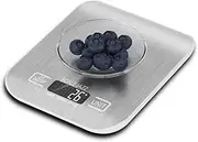 Small Digital Scale 10kg/1g, Kitchen Scale, Food Scale, Coffee Scale, 6Units, Auto Off, Tare, Stainless Steel, complimentary Battery, Easy to Store