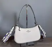 COACH CR103 Teri Shoulder Bag With Checkerboard Print Light Violet/Chalk
