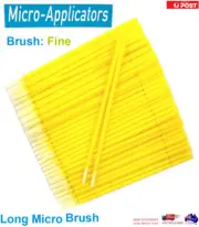 100pc Long Head Disposable Micro brush Applicators Eyelash Extension MicroBrush