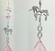 Unicorn crystal suncatcher gift horse pendant charm rainbow suncatchers