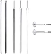 [Heienngy] Piercing Taper Changing Tool 16G 18G 20G Threader Needles Surgical Steel for threadless Push Internal thread Nose Lip Rings Stud Earrings Eyebrow/Tragus Piercing Jewelry 16/18/20 Gauge