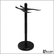 Maggard Razors - Razor and Brush Stand, Black Stainless Steel 29mm