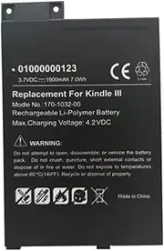 Battery for Amazon Kindle 3 III 3G WiFi D00901 Keyboard 170-1032-01 +Tools