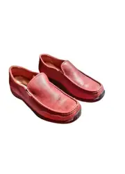 Ugg - Red - Wool Lined - Slip on - Moccasin Style - S/N5475 - Size 8 US