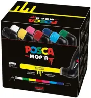 Posca MOP'R Round Tip Paint Markers Assorted 8 Pack