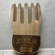 NEW Alaska Alaskan Bear Claw Wooden Pasta & Salad Server Kitchen Serving Set