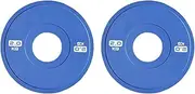 Vaveren Weight Plates Fits 5cm Barbells 2x Grooved Inner Side Accessories Color Coded Compact for Gym Fitness Versatile Professional