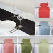 1 Dozen BURLAP 12 TABLE RUNNERS 14x108" Rustic Natural Primitive Wedding Party