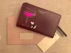 RADLEY LONDON " Bartender "Dark Red / Wine color Medium Bi-Fold Wallet NWT!