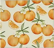 RHAIYAN Kitchen Dish Drying Mat Orange Washable Counter Pad Absorbent Drainer 16"x18" Specific