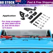 Hi-Lift Jack Mount Bracket Hood & Rear Door Hinge For Jeep Wrangler JK JL 07-21