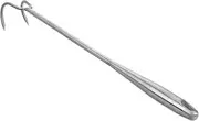 PartyKindom Stainless Steel Heavy Duty Cooking Hook Thickened Meat Flipper for BBQ Grilling Smoking and Outdoor Use Portable and Easy to Clean for Meats