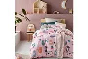 Glow in the Dark Quilt Cover Set (Miaow) - Single