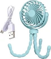 Flexible Tripod Fan, Adjustable Stroller Fan, Battery-Powered Cooling Tool, 3 Speeds Adjustable, Quiet Operations, 11.5x23.5x4cm for Your Baby While Out and About in the Heat