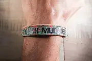 Tough Mudder Challenge Camo Wrist Bandz by Skootz Adult Size XL Workout Band