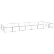 Dog Kennel 24m² Steel Large Outdoor Pet Cage Fence Run Play Pen House Enclosure