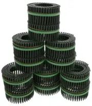 MURO Green Epoxy #8 x 2-1/2" Square Flat-Head Wood Deck Screws for Speed Driver